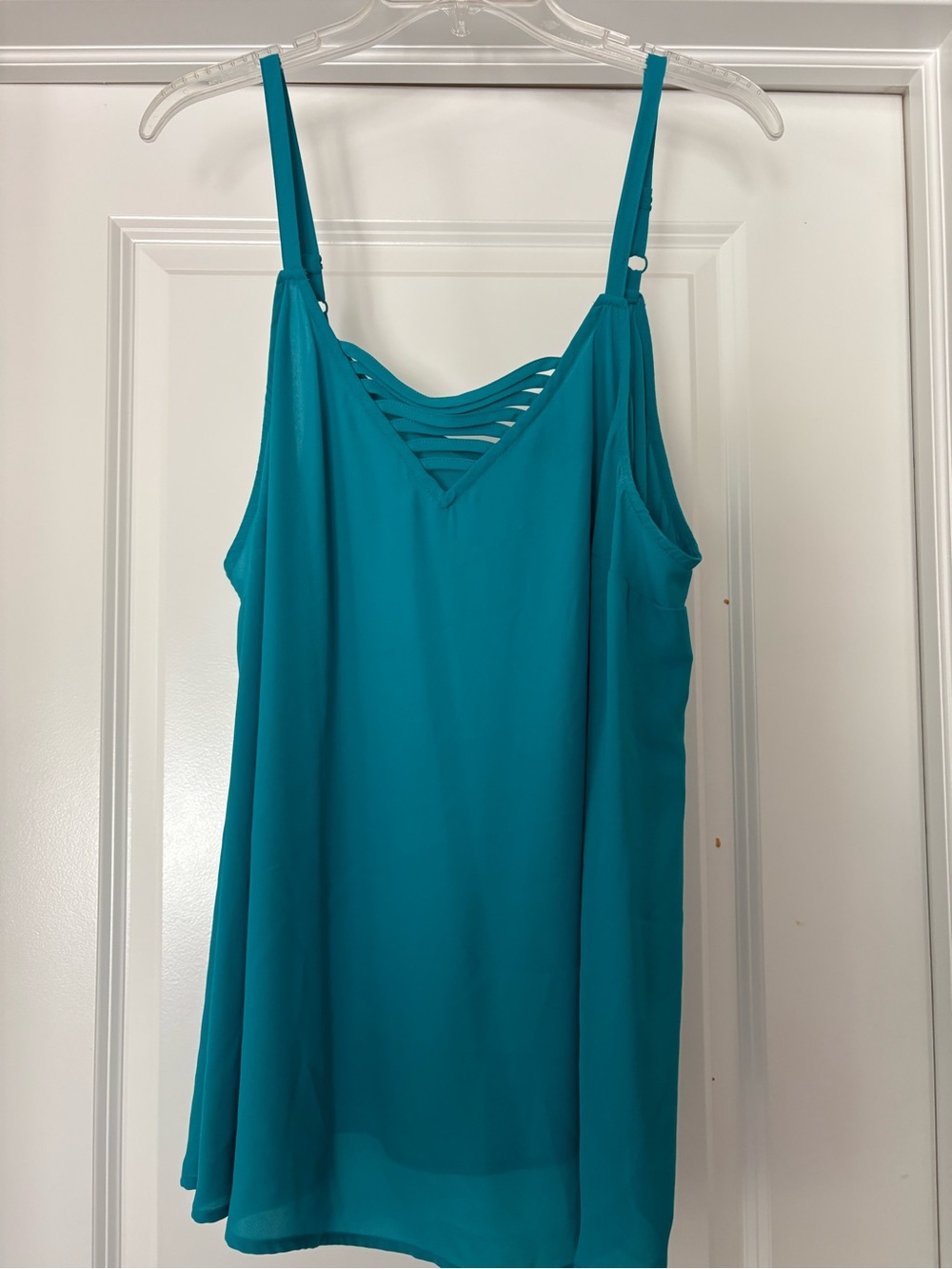 torrid Teal Strappy V-Neck Camisole